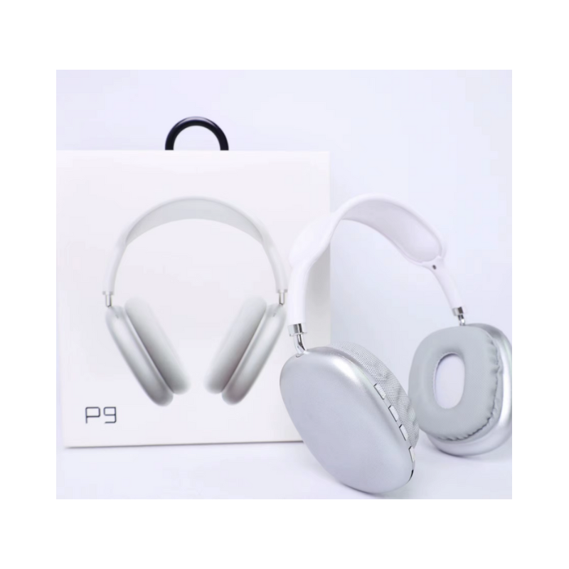 Auscultadores sem fio Bluetooth P9 Prateados