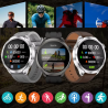 Smartwatch GT5 Preto Amoled c/ kit braceletes Pretas
