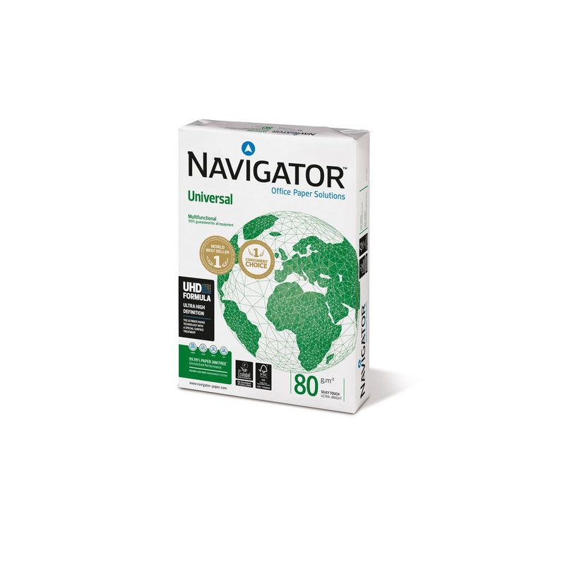Resma Papel Fotocopia A4 80 gr Navigator Universal Branco (Unidade)