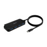 Conversor Hub Aisens Type-C - 4xUSB-A 60cm Preto
