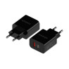 Carregador Aisens 20W USB-C PD3.0 + USB-A QC3.0 Preto