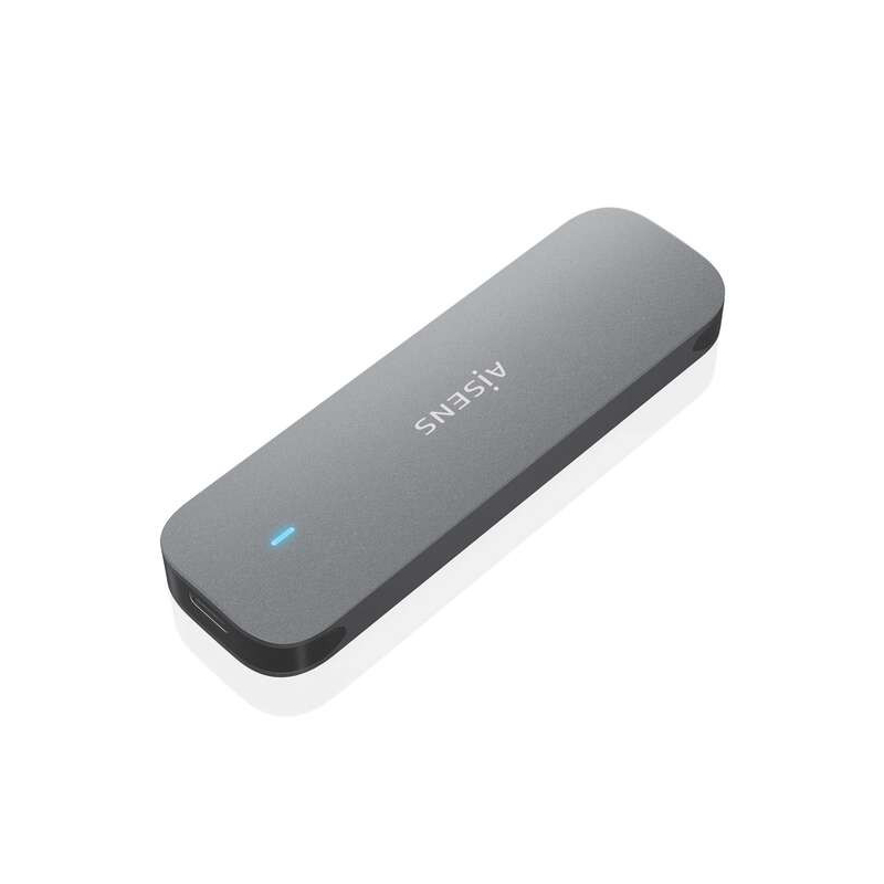 Caixa Externa Aisens M.2 SATA - USB3.1 Cinza (Não suporta discos NVMe)