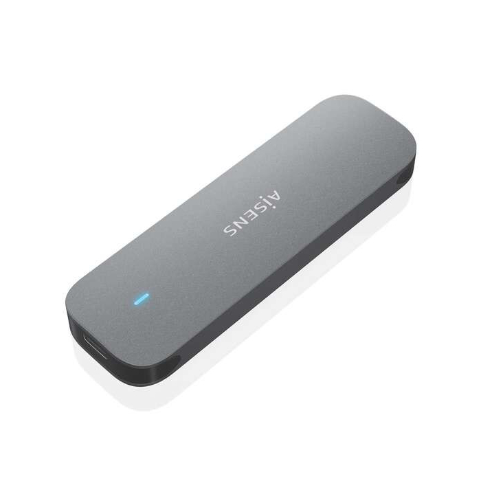 Caixa Externa Aisens M.2 SATA - USB3.1 Cinza (Não suporta discos NVMe)
