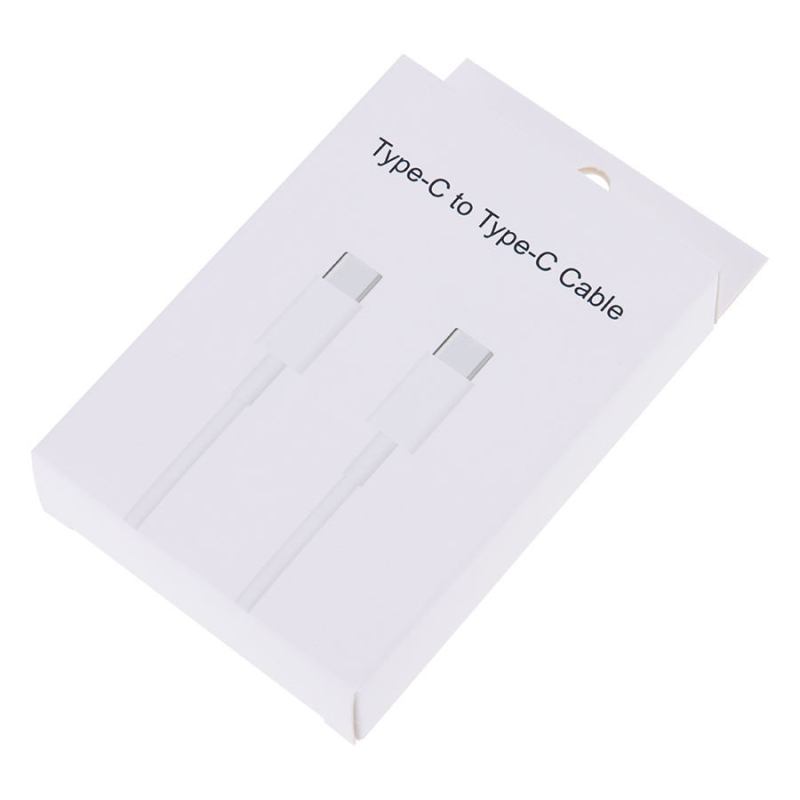 Cabo Type-c para Type-C 100W 1.5m Branco (com enbalagem)