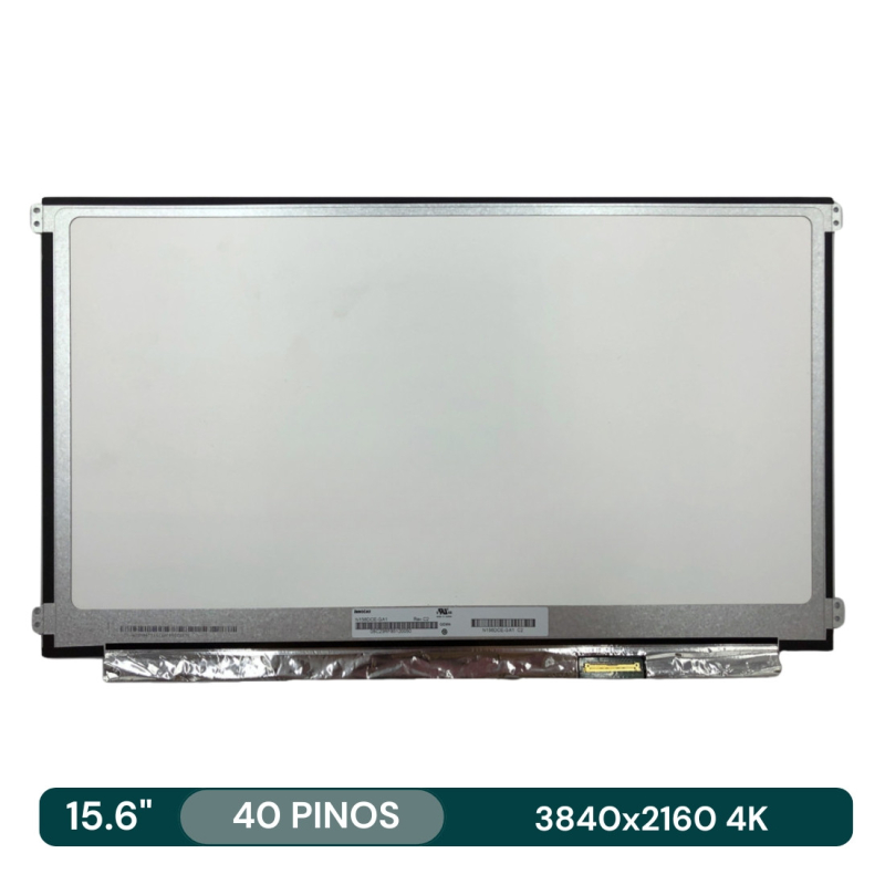 Ecrã LCD 15.6" 3840x2160 4K UHD 40Pin c/Brackets - N156DCE-GA1