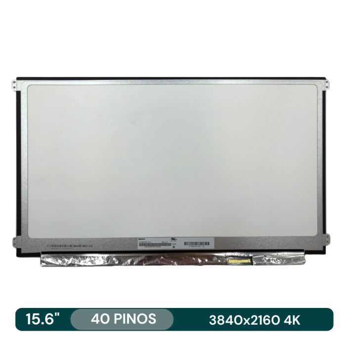 Ecrã LCD 15.6" 3840x2160 4K UHD 40Pin c/Brackets - N156DCE-GA1