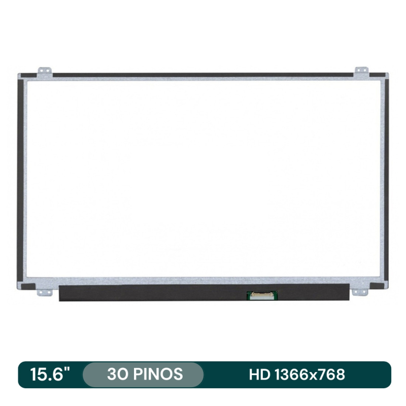 Ecrã LCD 15.6" 1920x1080 FullHD 30Pin 36cm c/Brackets - B156HTN03.8