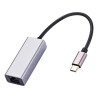 Adaptador Alumínio Type-C - Ethernet 1000Mbps