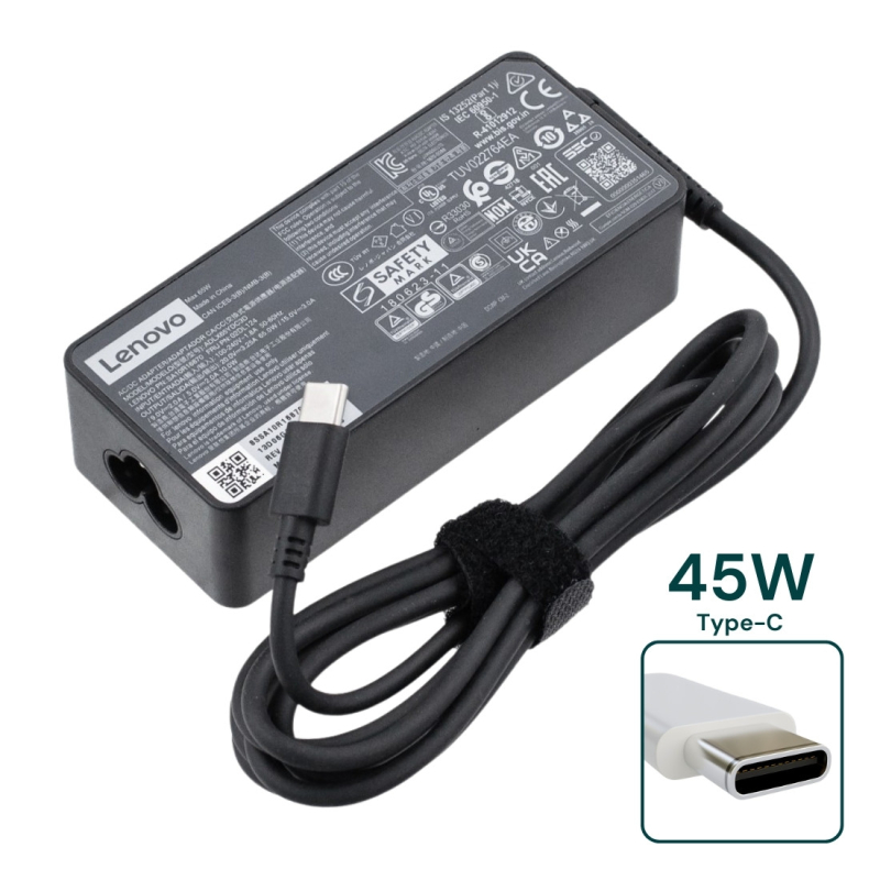Carregador Original Lenovo 5V,9V,15V 3A, 20V 2.25A 45W USB (Type-C) - 00HM661